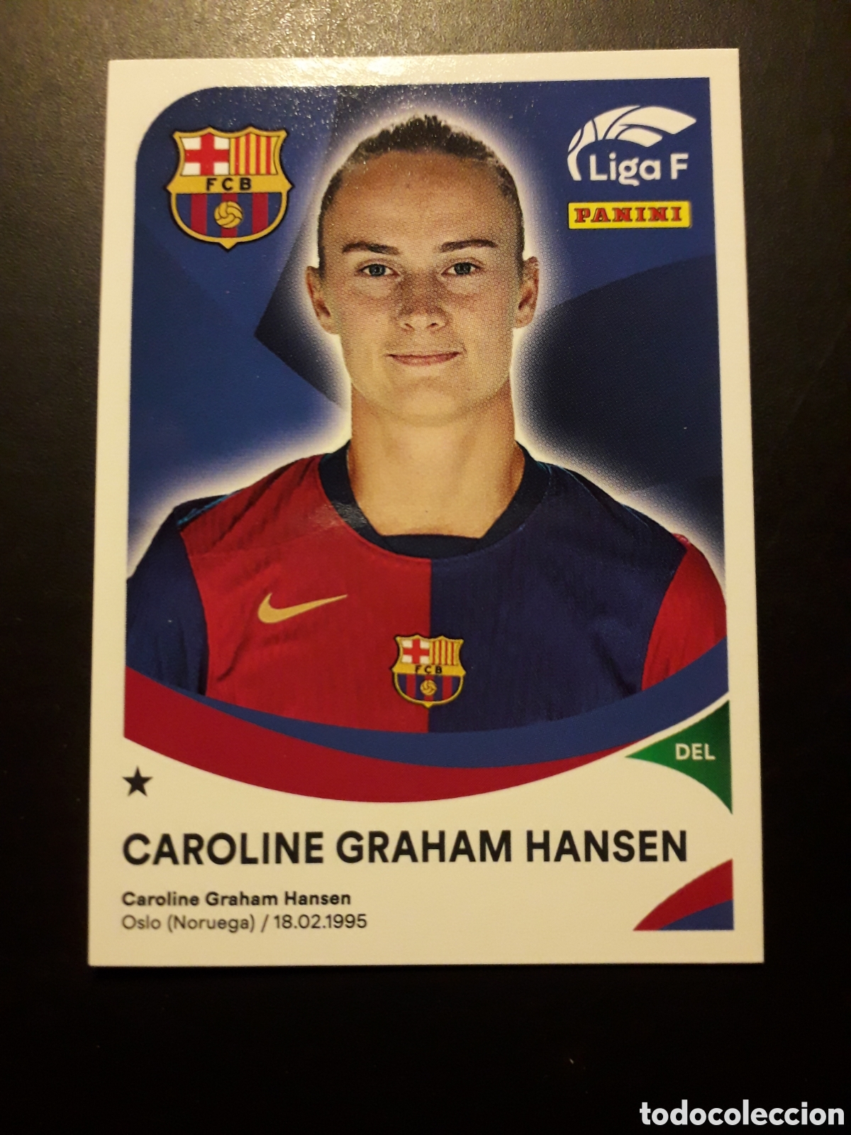 Cromos de f&uacute;tbol: CAROLINE GRAHAM HANSEN FC BARCELONA N&deg; 60 LIGA F FEMENINA 2024 2025 24 25 PANINI PEDIDO M&Iacute;NIMO 3&euro;