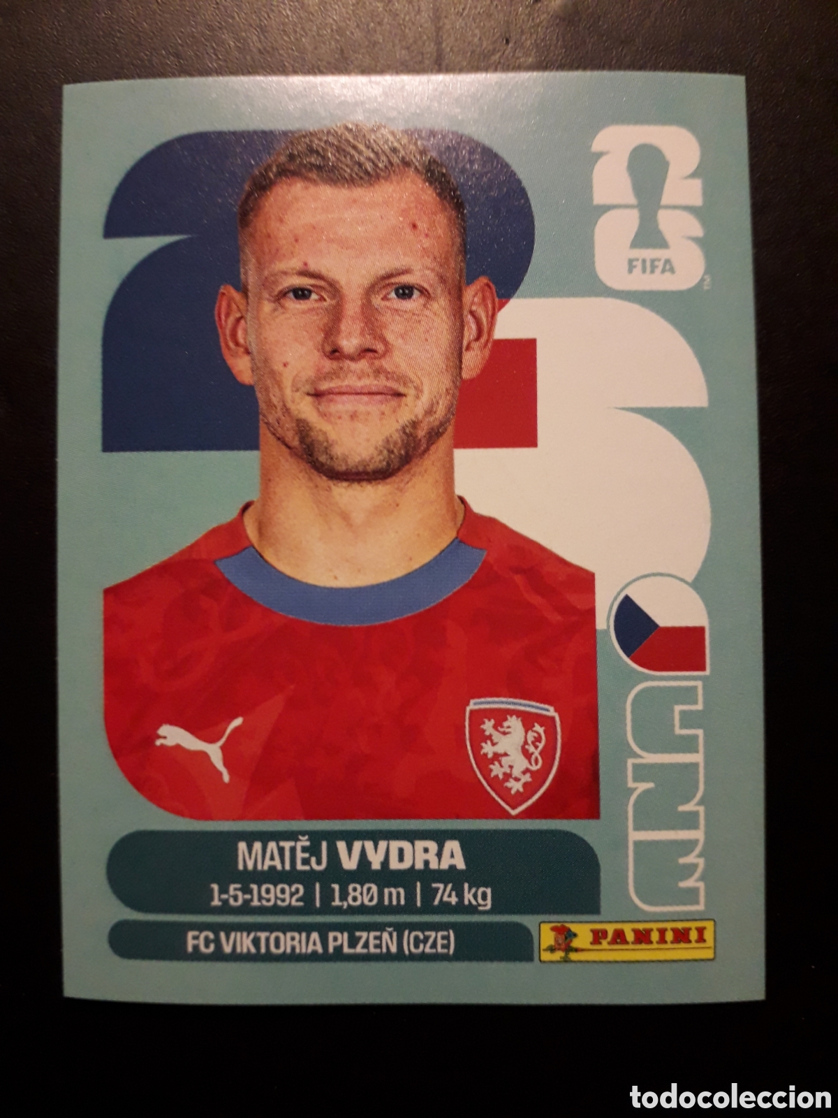 Cromos de f&uacute;tbol: VYDRA REP CHECA/CHEQUIA CZE 15 MUNDIAL F&Uacute;TBOL 2026 FIFA WORLD CUP PANINI SIN PEGAR PEDIDO M&Iacute;NIMO 3&euro;.