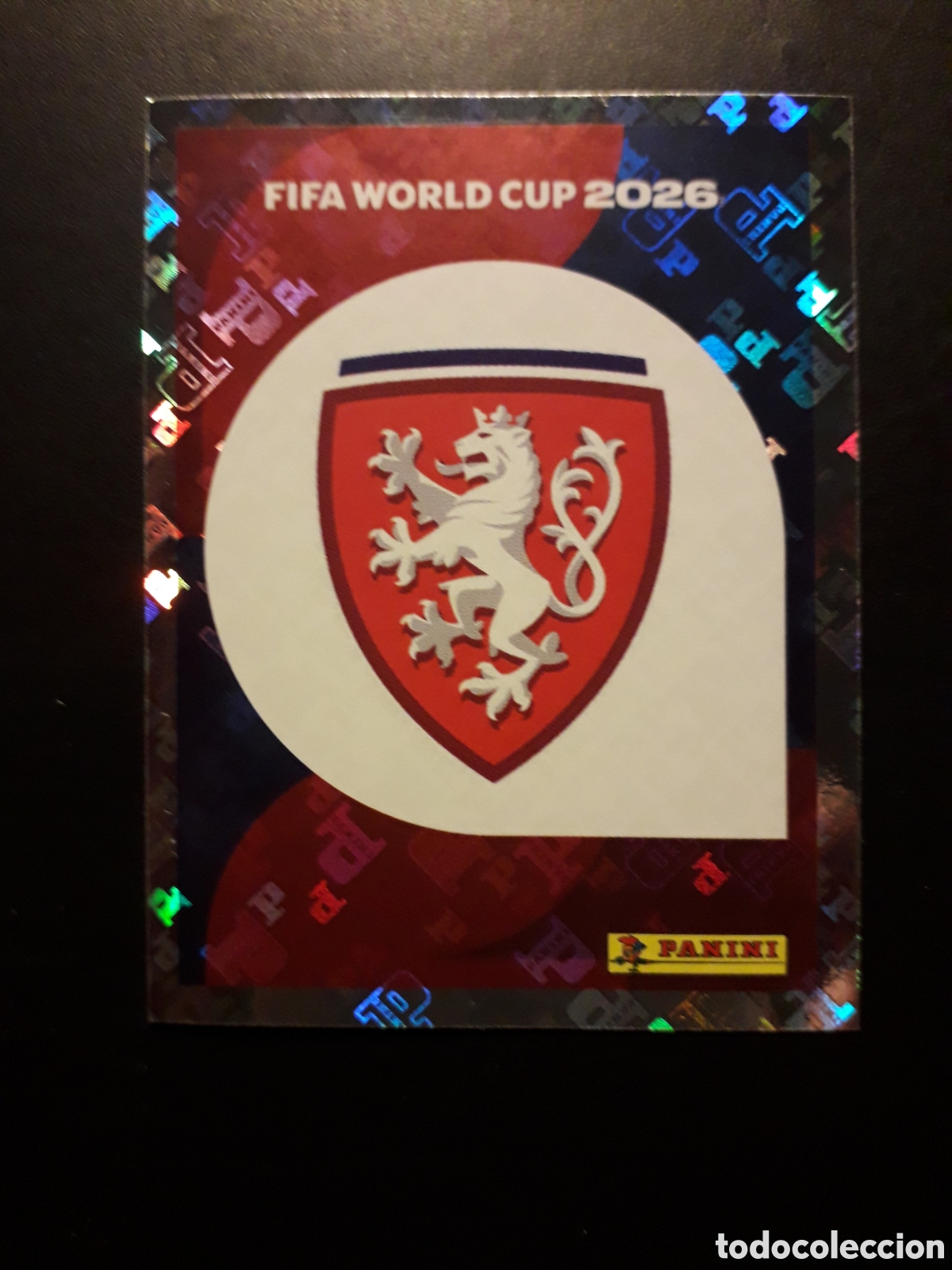 Cromos de f&uacute;tbol: ESCUDO REP CHECA/CHEQUIA CZE 1 MUNDIAL F&Uacute;TBOL 2026 FIFA WORLD CUP PANINI SIN PEGAR PEDIDO M&Iacute;NIMO 3&euro;.