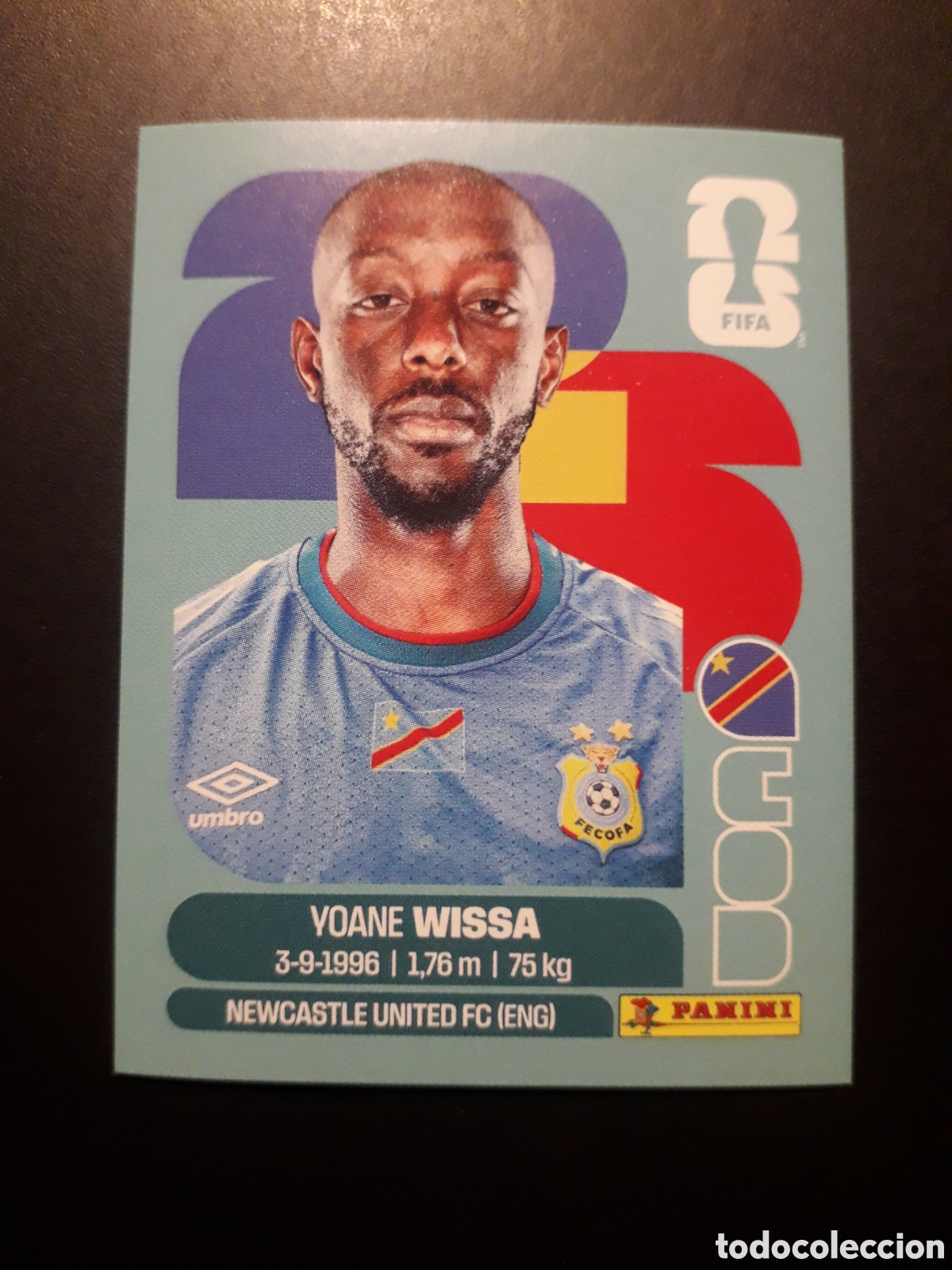 Cromos de f&uacute;tbol: WISSA CONGO COD 16 MUNDIAL F&Uacute;TBOL 2026 FIFA WORLD CUP PANINI SIN PEGAR PEDIDO M&Iacute;NIMO 3&euro;