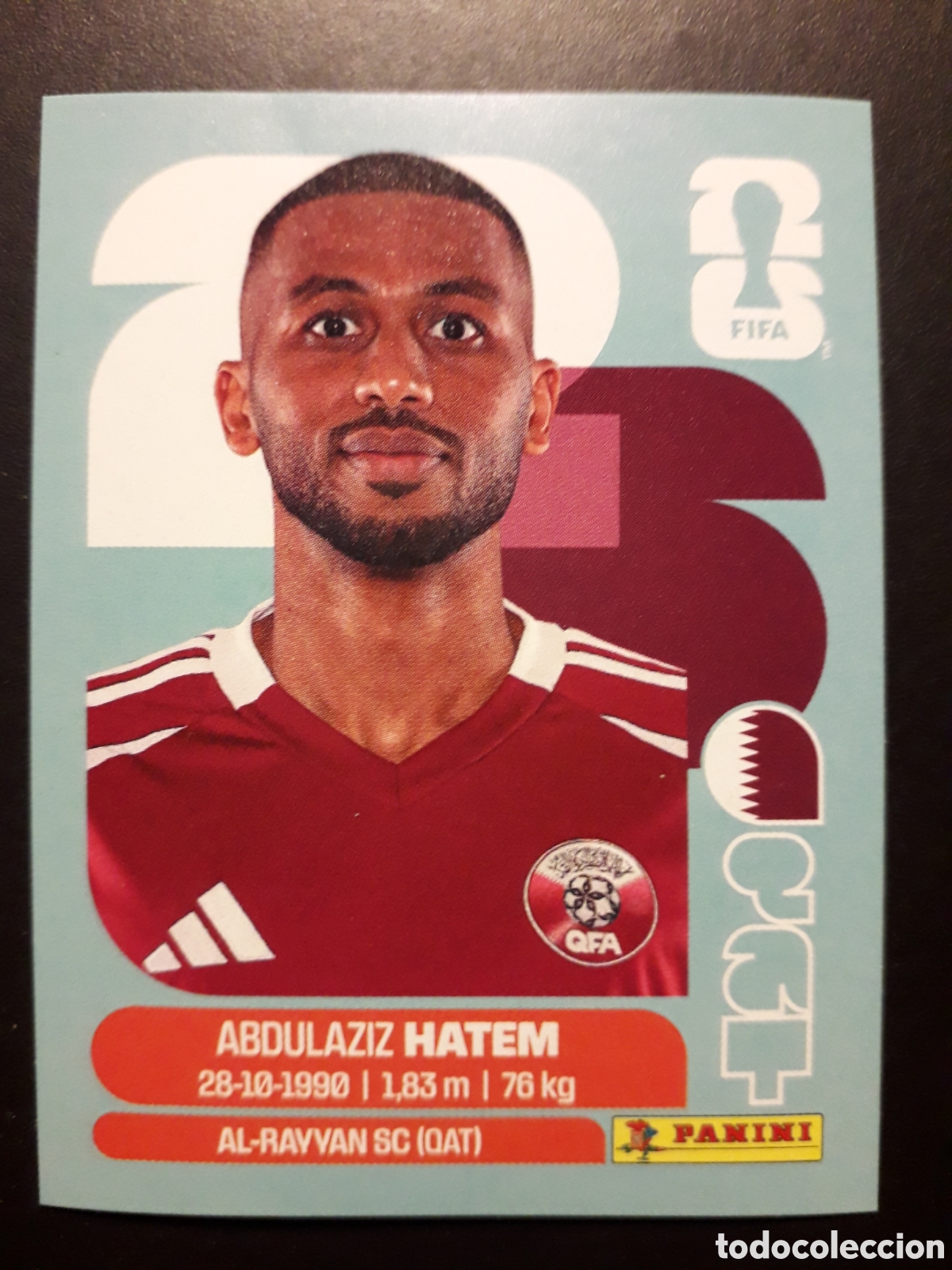 Cromos de f&uacute;tbol: HATEM QATAR QAT 15 MUNDIAL F&Uacute;TBOL 2026 FIFA WORLD CUP PANINI SIN PEGAR PEDIDO M&Iacute;NIMO 3&euro;
