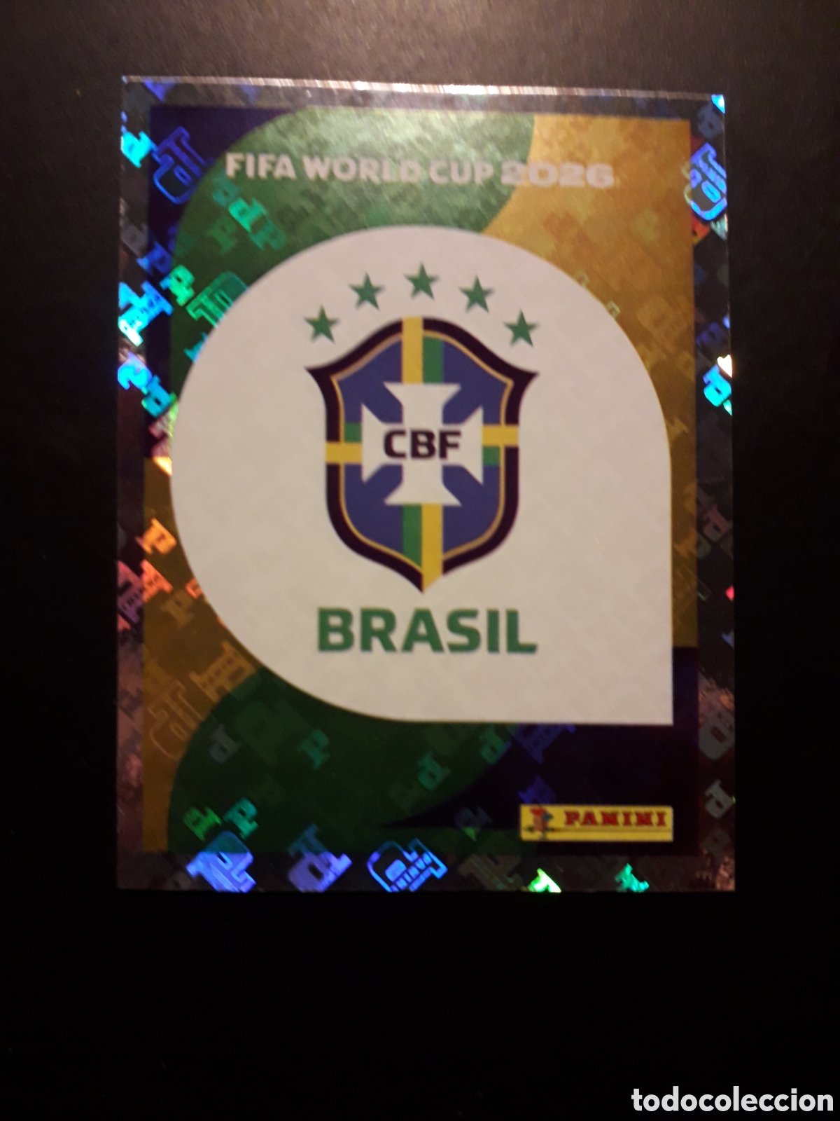 Cromos de f&uacute;tbol: ESCUDO BRASIL BRA 1 MUNDIAL F&Uacute;TBOL 2026 FIFA WORLD CUP PANINI SIN PEGAR PEDIDO M&Iacute;NIMO 3&euro;