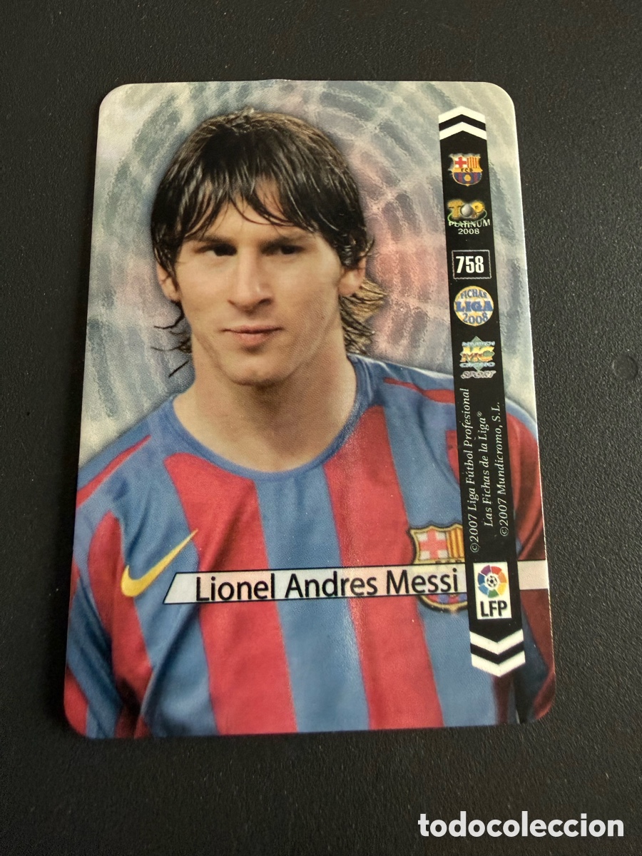 Cromos de f&uacute;tbol: MUNDICROMO 2008. Top Platinum MESSI. Security - Foto 2