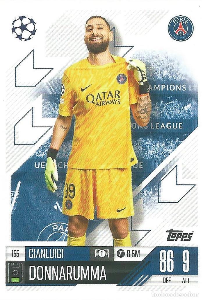 Cromos de f&uacute;tbol: Carta Match Attax 2024 / 2025 24 25 - Gianluigi Donnarumma - Paris Saint-Germain PSG - 155 - TOPPS