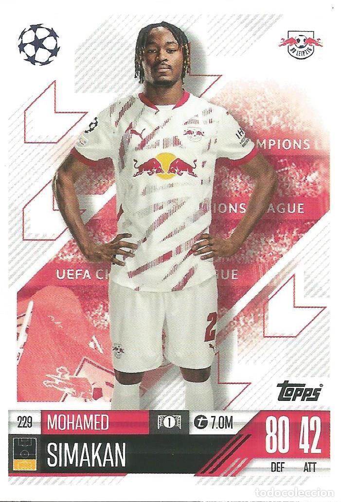 Cromos de f&uacute;tbol: Carta Match Attax 2024 / 2025 24 25 - Mohamed Simakan - RB Leipzig - UEFA Champions - 229 - TOPPS