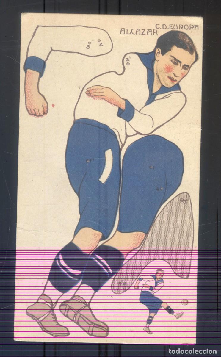 Cromos de f&uacute;tbol: NUMULITE R0 Cromo Cholocates Amatller Futbol Club Deportivo C.D. Europa 1923 1924 Alc&aacute;zar