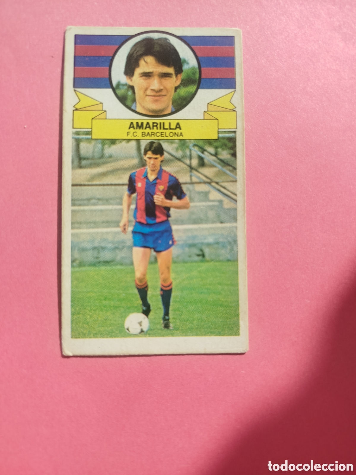 Cromos de f&uacute;tbol: FICHAJE 1 AMARILLA SIN PEGAR LIGA ESTE 85-86