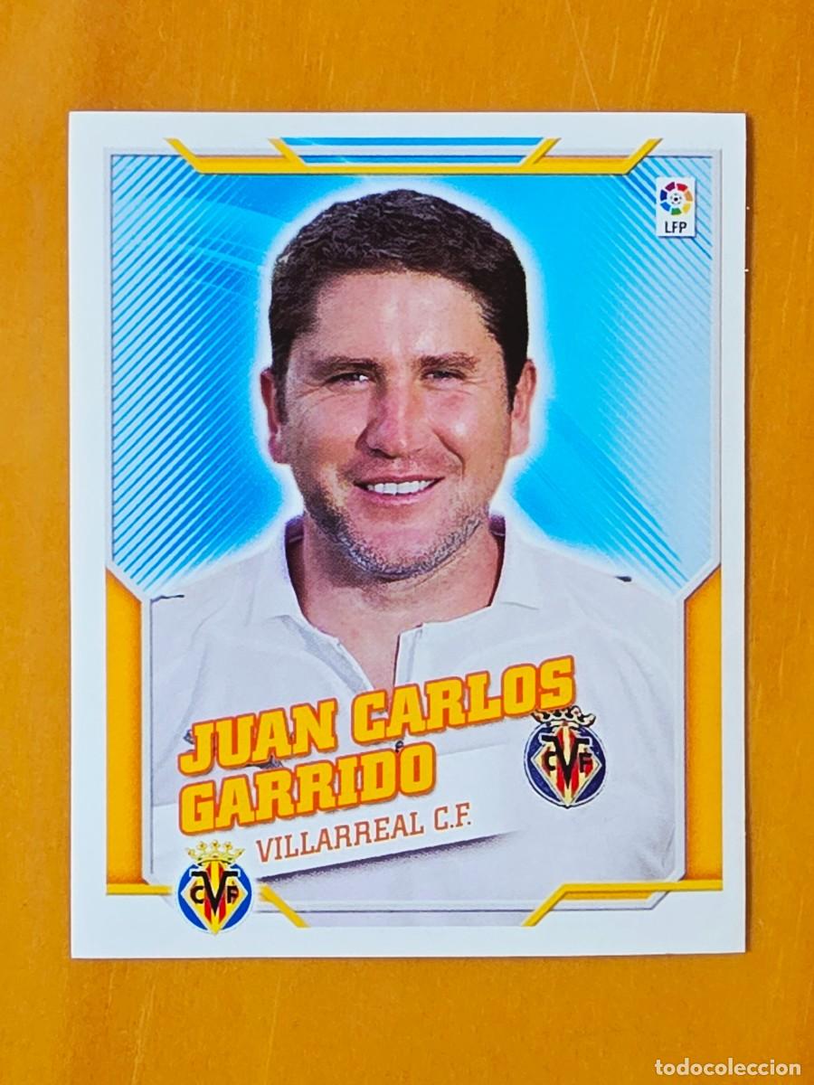 Cromos de f&uacute;tbol: Entrenador Juan Carlos Garrido, Villarreal CF, Panini Ediciones Liga Este 2010 2011 10 11 sin pegar
