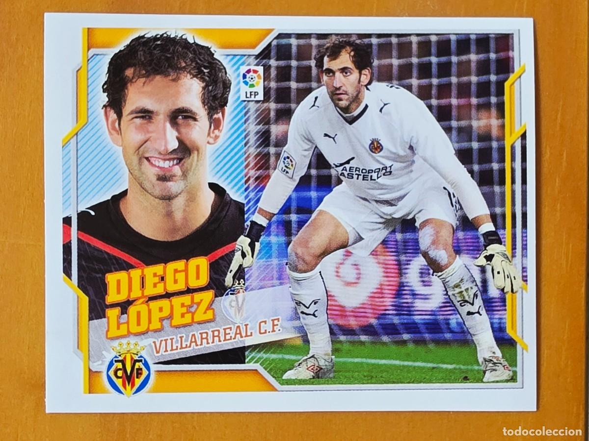 Cromos de f&uacute;tbol: 1 Diego L&oacute;pez, Villarreal CF, Panini Ediciones Liga Este 2010 2011 10 11 sin pegar