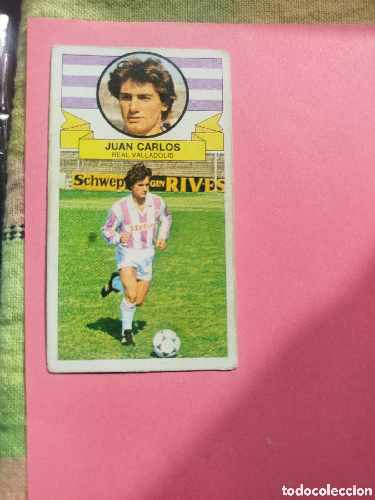 Cromos de f&uacute;tbol: JUAN CARLOS COLOCA SIN PEGAR VALLADOLID LIGA ESTE 85-86
