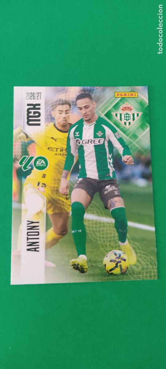 Cromos de f&uacute;tbol: TRADING CARD FUTBOL ANTONY REAL BETIS BALOMPIE N&ordm; 106 LIGA MEGACRACKS 2026-2027/26-27 PANINI