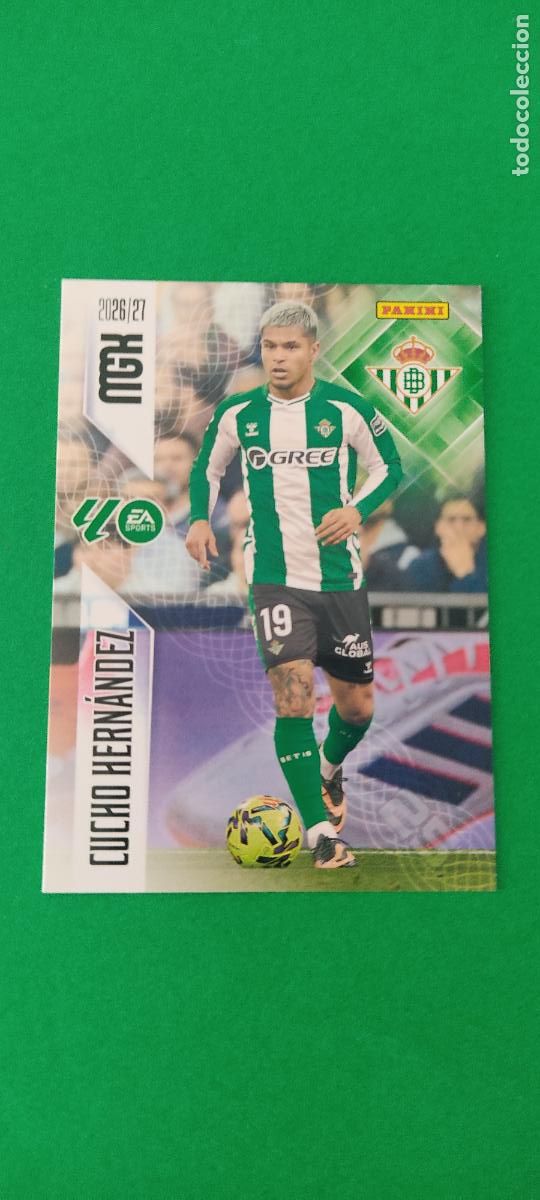 Cromos de f&uacute;tbol: TRADING CARD FUTBOL HERNANDEZ REAL BETIS BALOMPIE N&ordm; 107 LIGA MEGACRACKS 2026-2027/26-27 PANINI
