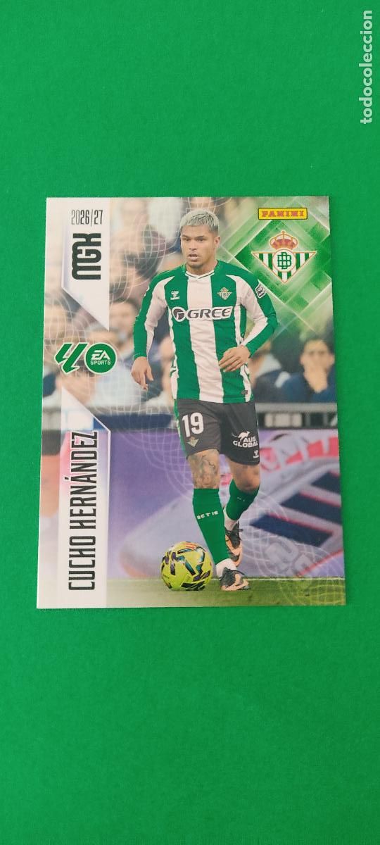 Cromos de f&uacute;tbol: TRADING CARD FUTBOL HERNANDEZ REAL BETIS BALOMPIE N&ordm; 107 LIGA MEGACRACKS 2026-2027/26-27 PANINI