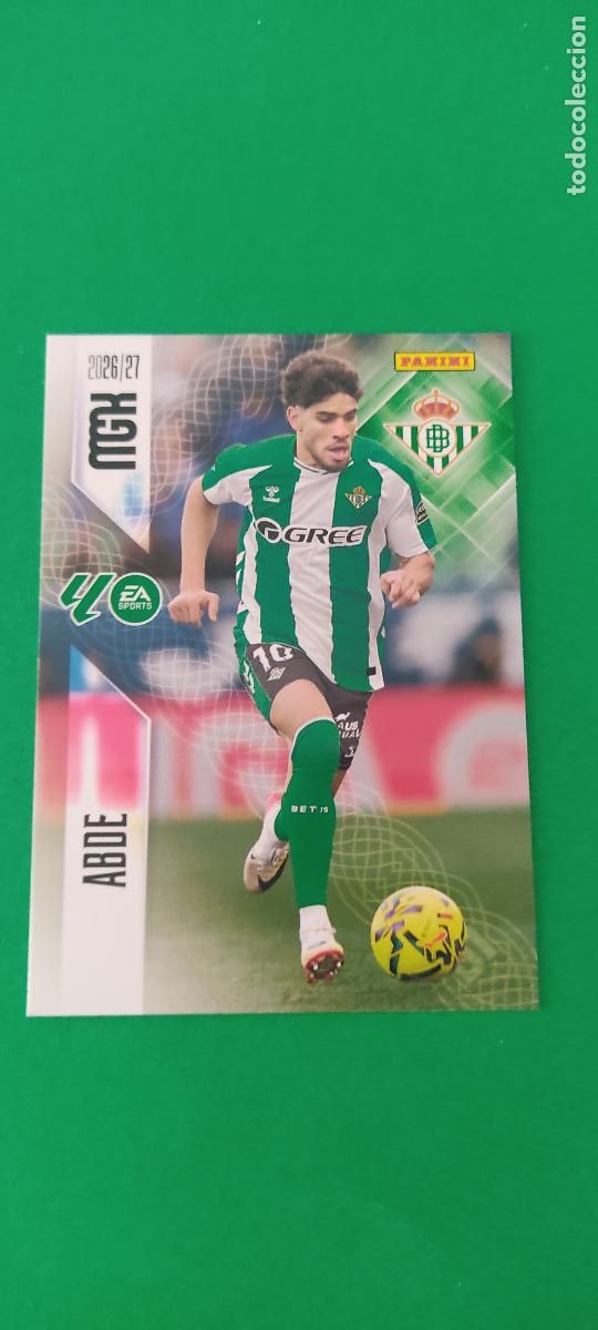 Cromos de f&uacute;tbol: TRADING CARD FUTBOL ABDE REAL BETIS BALOMPIE N&ordm; 108 LIGA MEGACRACKS 2026-2027/26-27 PANINI
