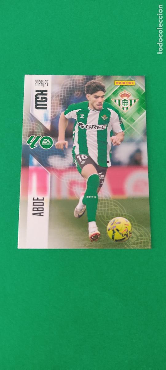 Cromos de f&uacute;tbol: TRADING CARD FUTBOL ABDE REAL BETIS BALOMPIE N&ordm; 108 LIGA MEGACRACKS 2026-2027/26-27 PANINI