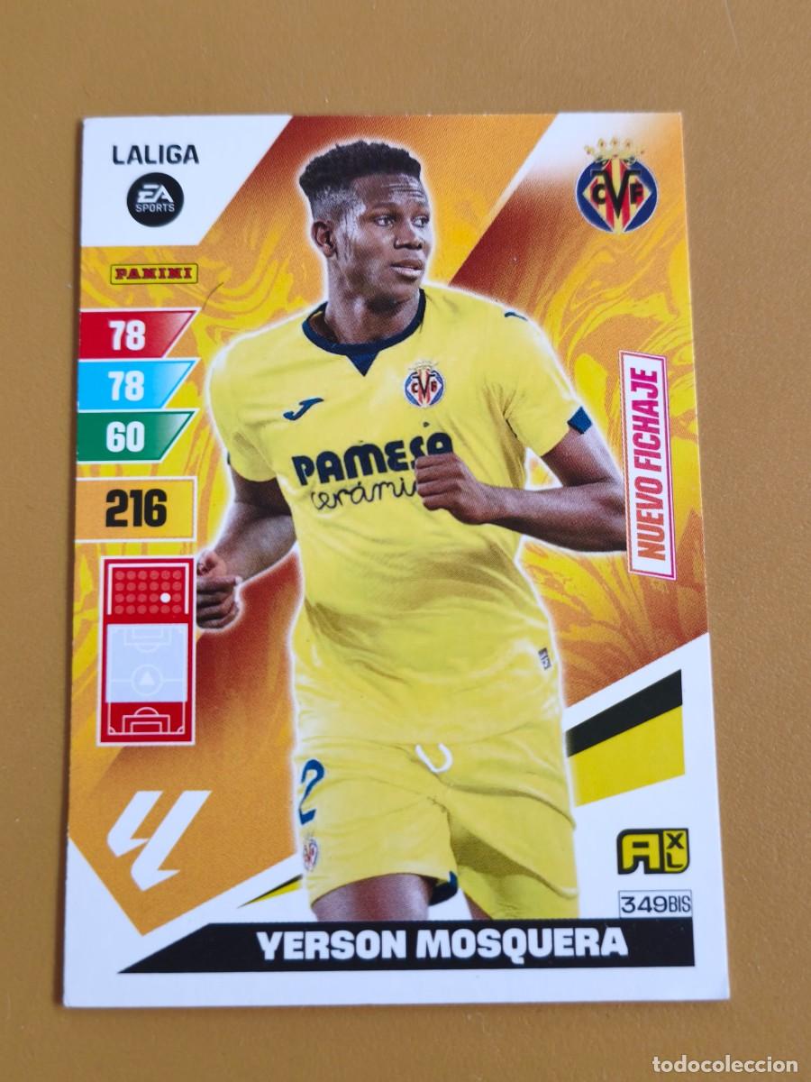 Cromos de f&uacute;tbol: yerson mosquera, 2023 24 nuevo fichaje