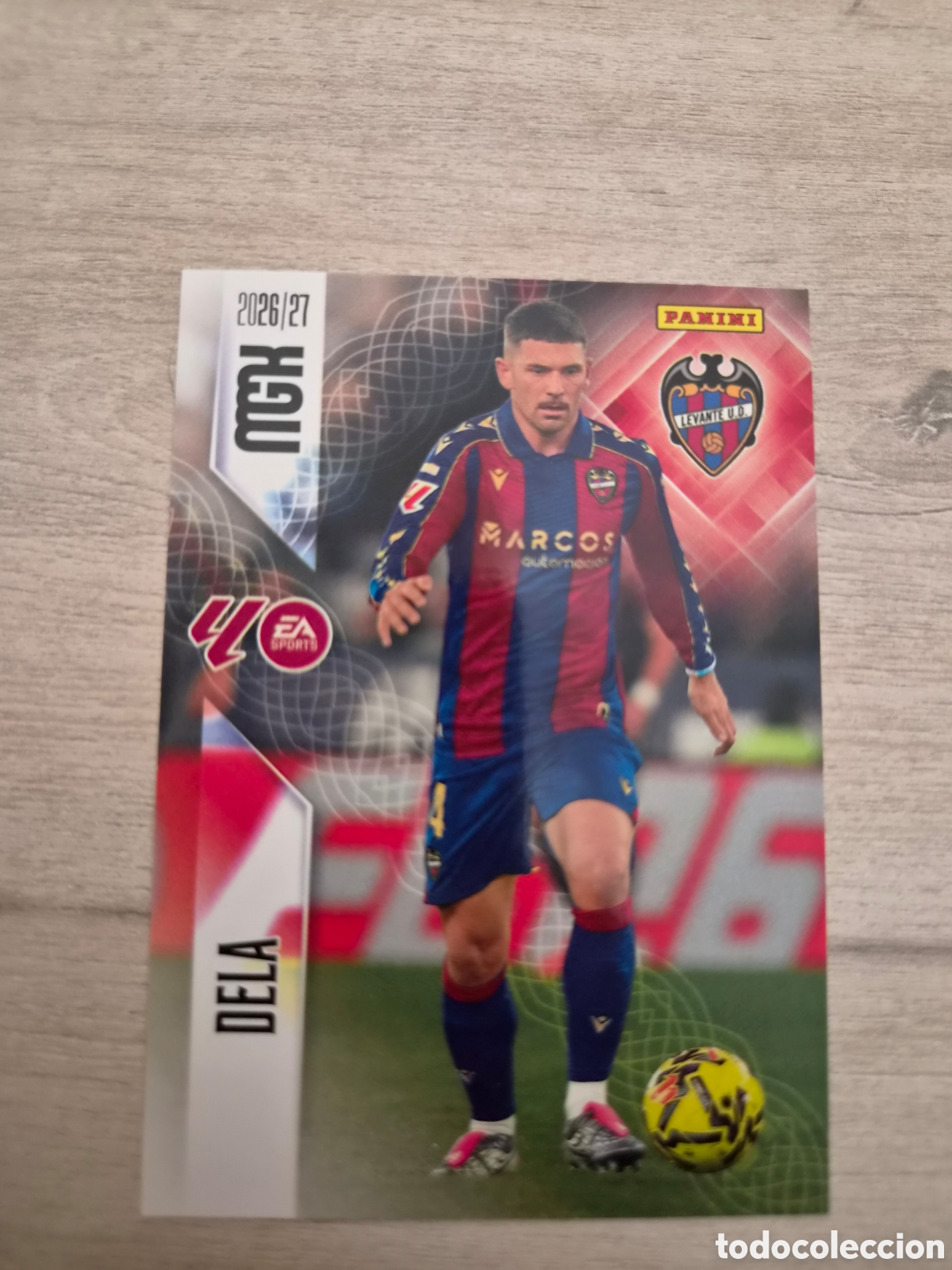 Cromos de f&uacute;tbol: N&deg;203 Levante Dela Megacracks 26/27
