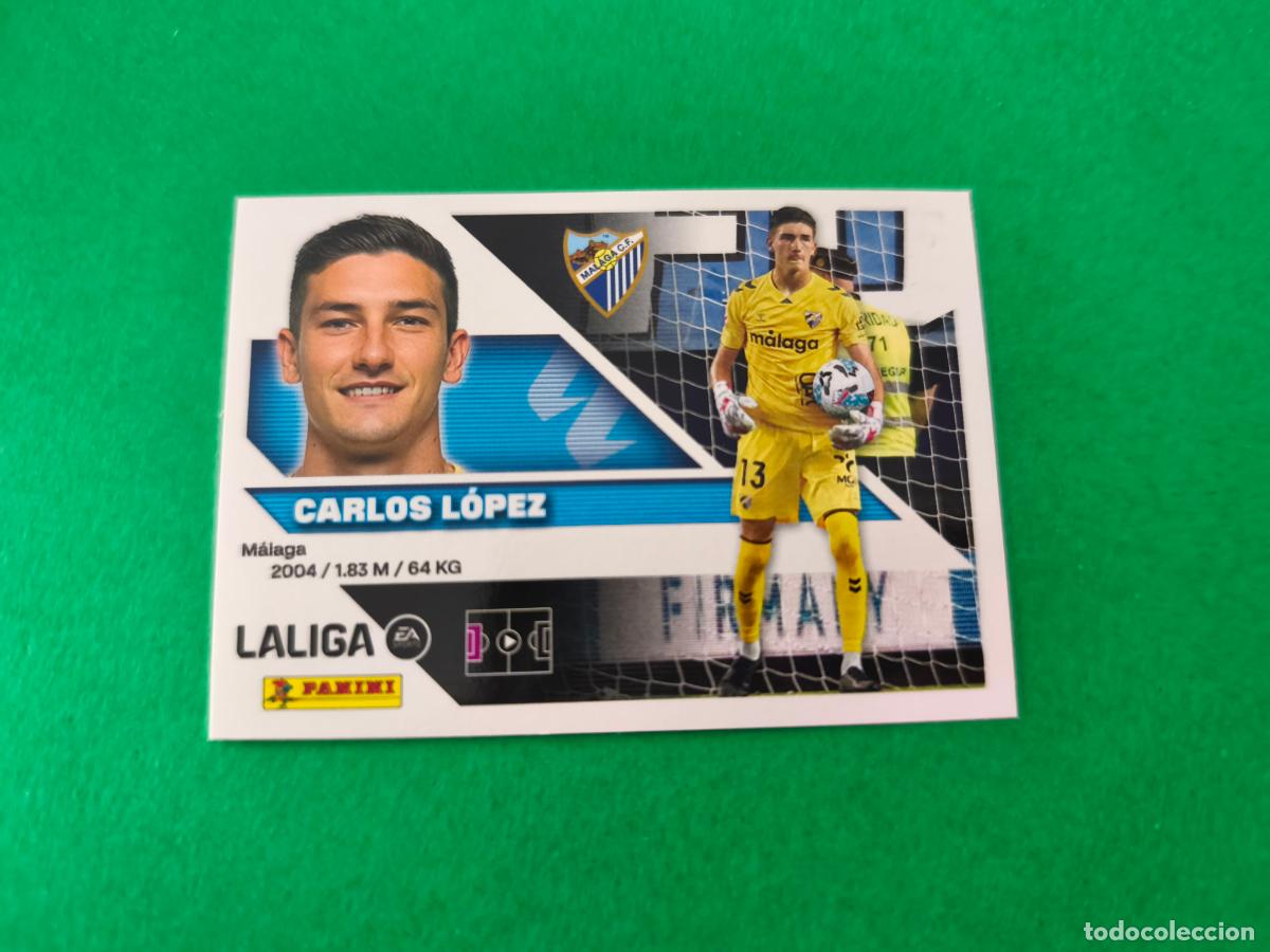 Cromos de f&uacute;tbol: CROMO FUTBOL CARLOS LOPEZ MALAGA C.F. SIN PEGAR N&ordm; 4 LIGA ESTE 2026-2027/26-27