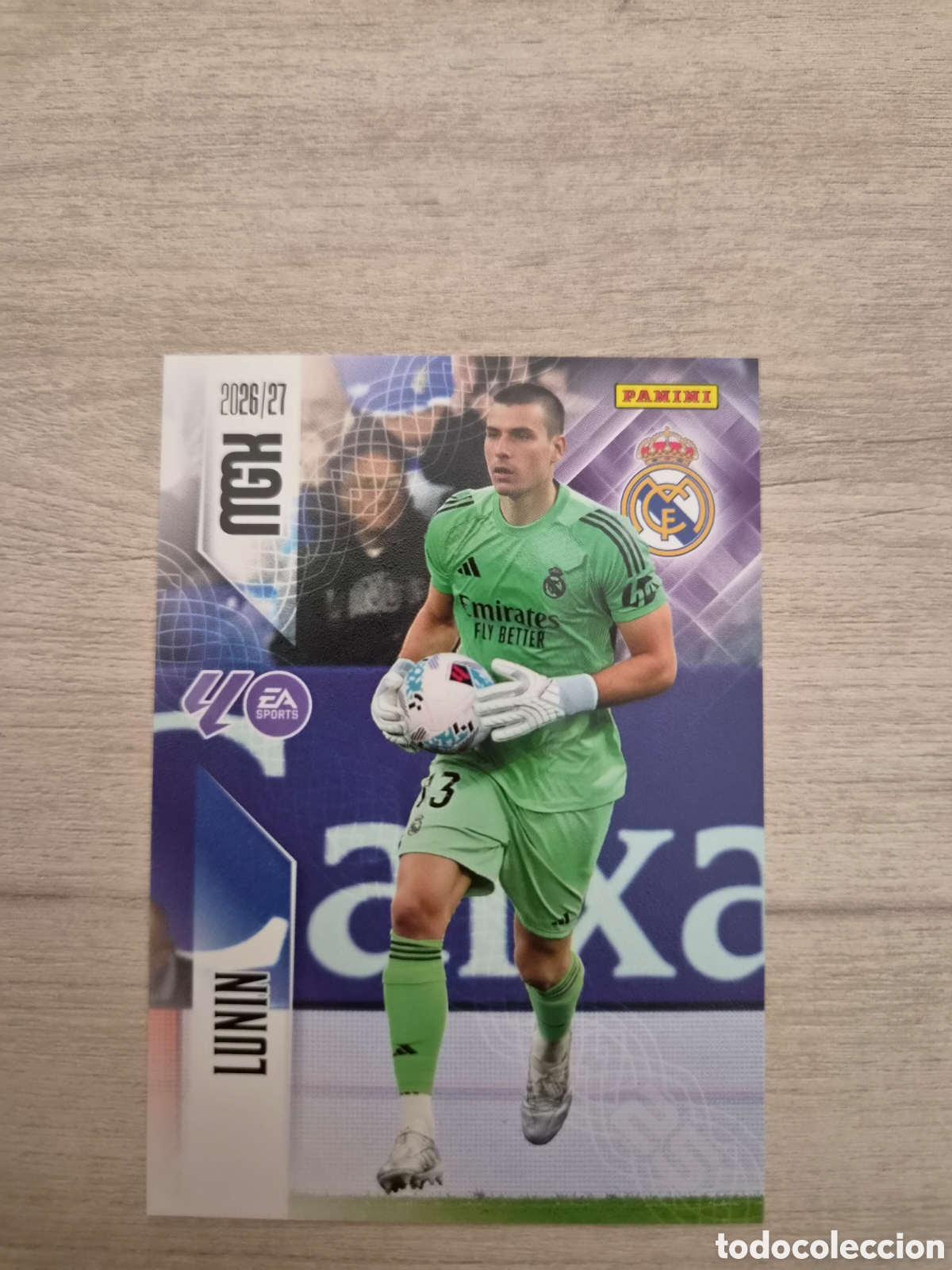 Cromos de f&uacute;tbol: N&deg;219 Real Madrid Lunin Megacracks 26/27