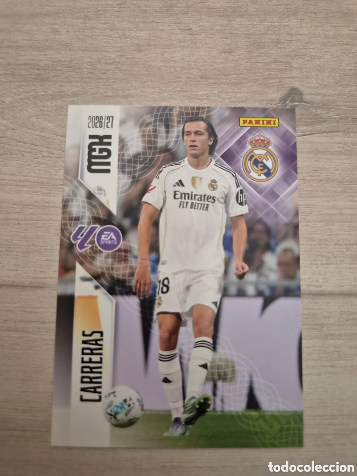 Cromos de f&uacute;tbol: N&deg;224 Real Madrid Carreras Megacracks 26/27