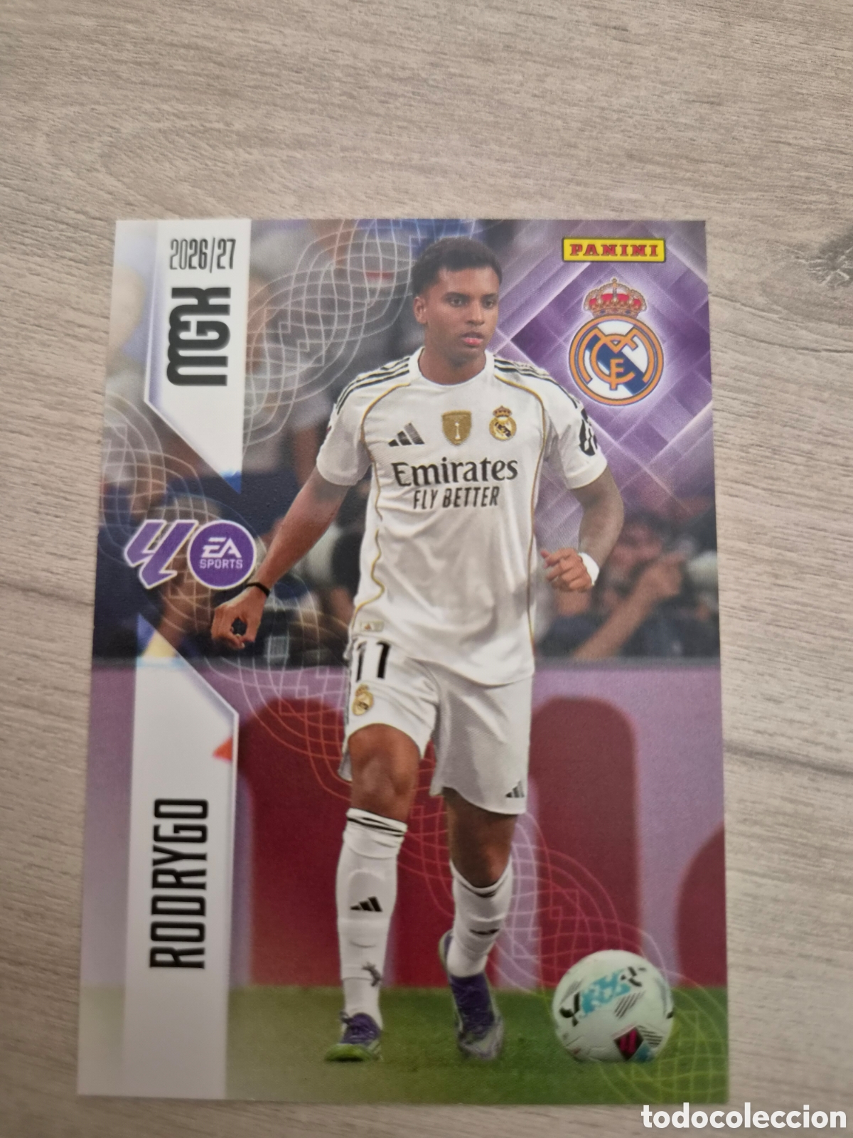 Cromos de f&uacute;tbol: N&deg;231 Real Madrid Rodrygo Megacracks 26/27