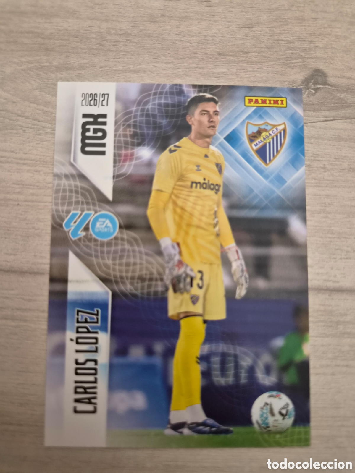 Football Stickers: N&deg;237 M&aacute;laga Carlos L&oacute;pez Megacracks 26/27
