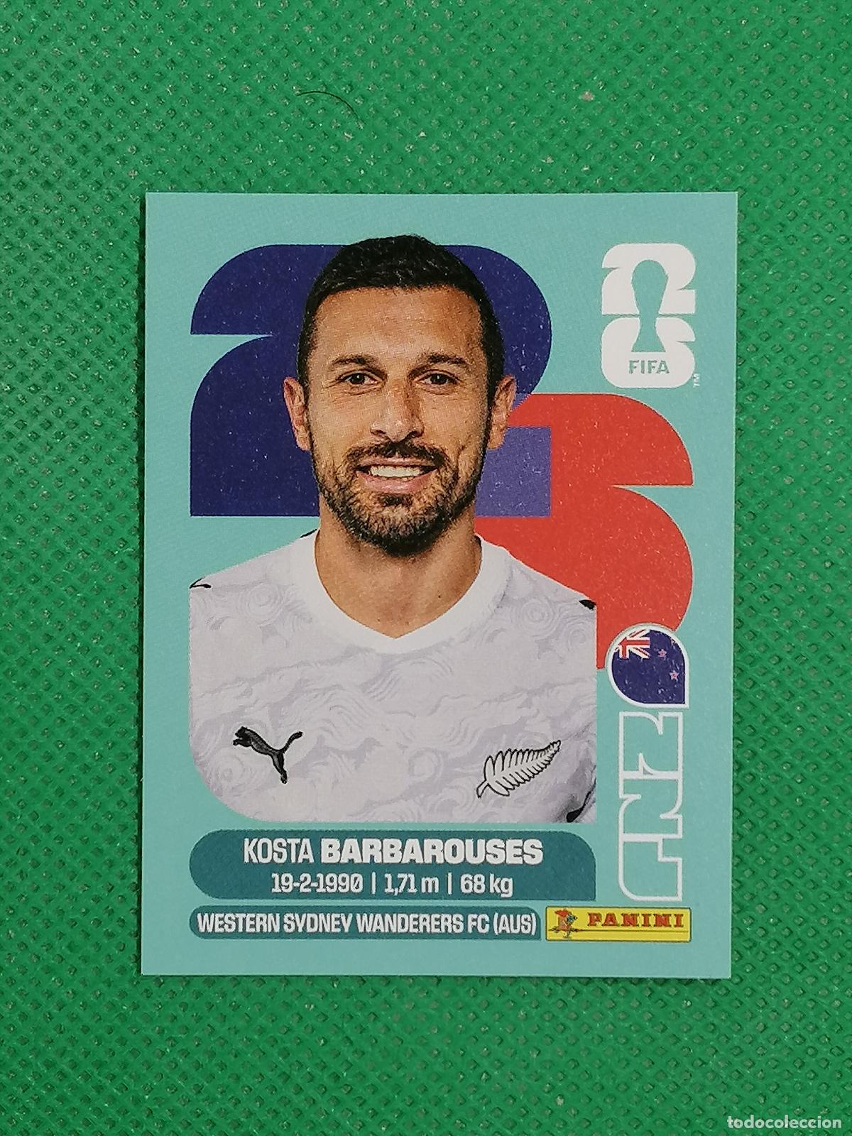 Cromos de f&uacute;tbol: NZL 20 NZL20 KOSTA BARBAROUSES NUEVA ZELANDA ⚽ PANINI FIFA MUNDIAL WORLD CUP 26 2026 STICKER ⚽