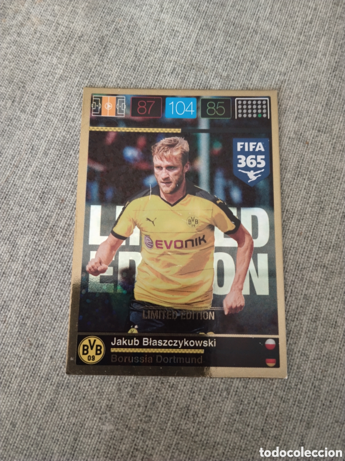 Football Stickers: ADRENALYN FIFA 365 ( A&Ntilde;O 2015 ) EDICION LIMITADA / LIMITED EDITION JAKUB BLASZCZYKOWSKI - BORUSSIA D