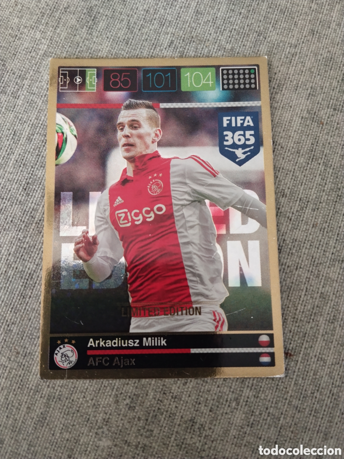 Football Stickers: ADRENALYN FIFA 365 ( A&Ntilde;O 2015 ) EDICION LIMITADA / LIMITED EDITION ARKADIUSZ MILIK - AJAX