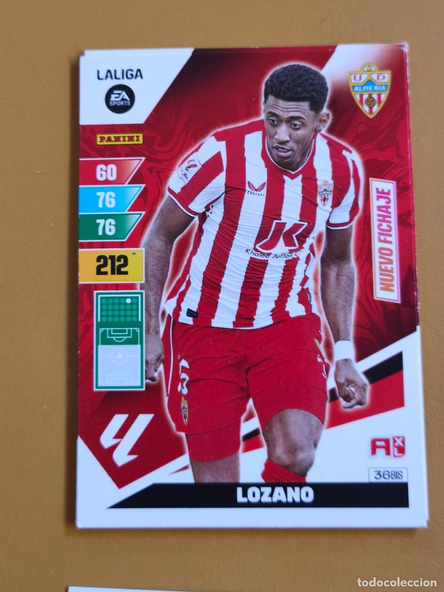 Cromos de f&uacute;tbol: lozano, 2023 24 nuevo fichaje