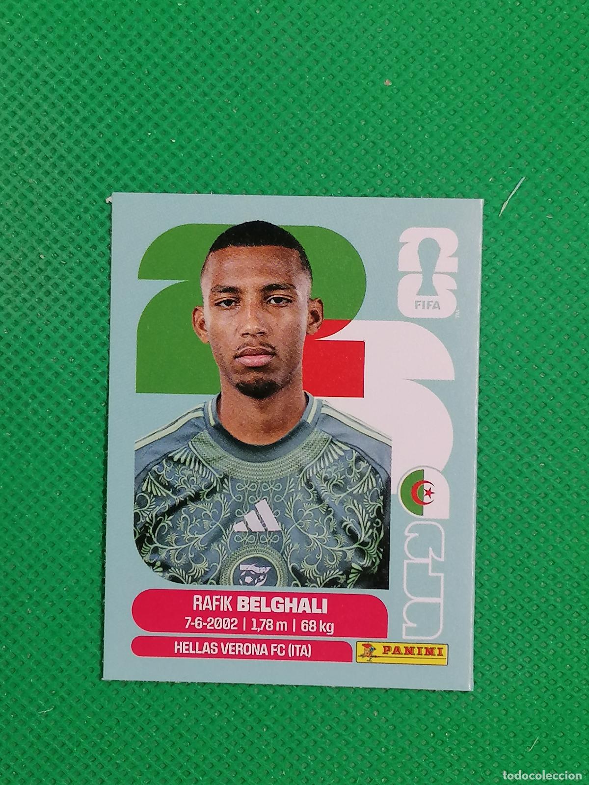 Cromos de f&uacute;tbol: RAFIK BELGHALI ALGERIA ALG UPDATE SET ⚽ PANINI FIFA MUNDIAL WORLD CUP 26 2026 STICKER ⚽