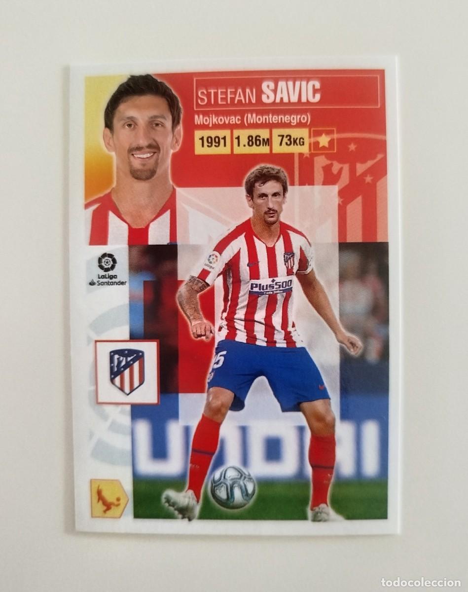 Cartes &agrave; collectionner de Football: Savic 5 SIN PEGAR NUNCA PEGADO Atl&eacute;tico de Madrid Liga Ediciones Este 20 21 / 2020 2021