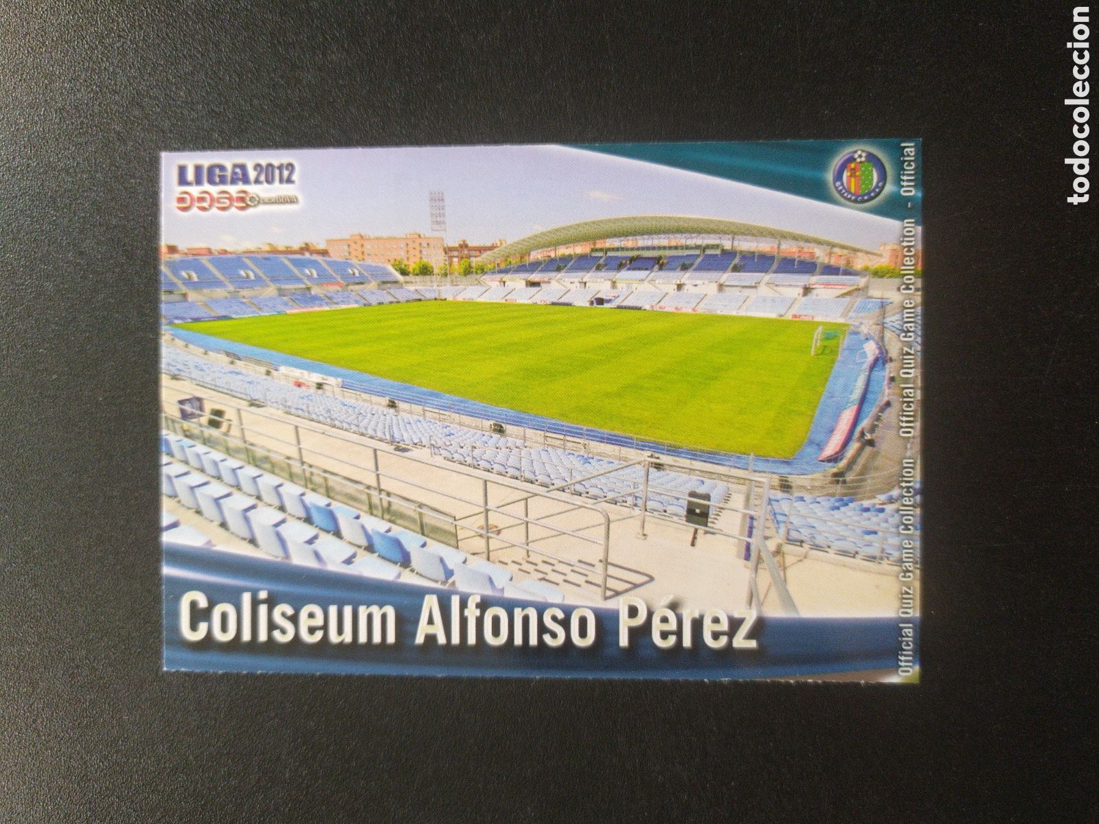 Figurine di Calcio: Mundicromo fichas Liga 2011 2012 11 12 Coliseum Alfonso P&eacute;rez mate n&deg; 407 Getafe
