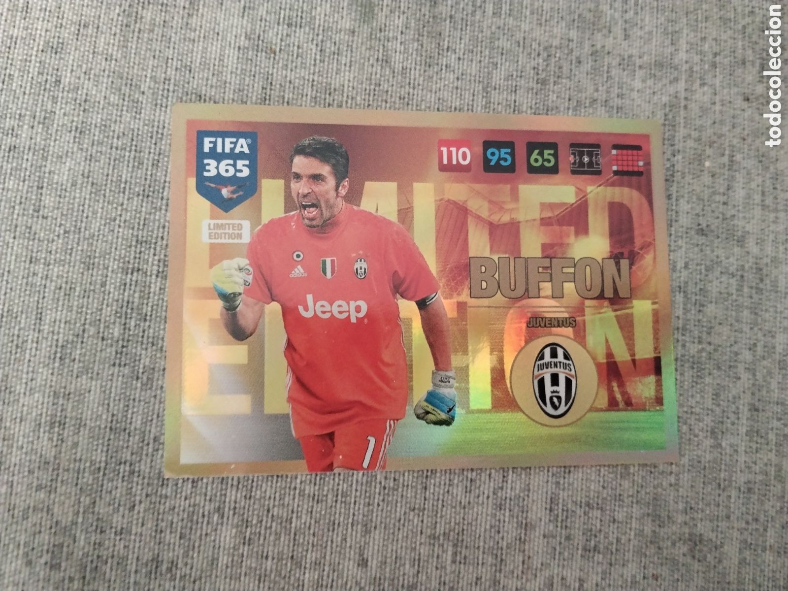 Cartes &agrave; collectionner de Football: ADRENALYN FIFA 365 ( A&Ntilde;O 2016 ) EDICION LIMITADA / LIMITED EDITION BUFFON - JUVENTUS