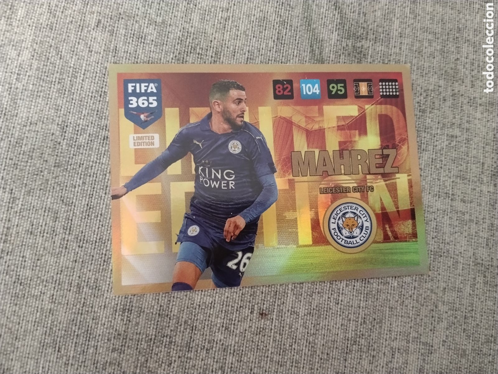 Cartes &agrave; collectionner de Football: ADRENALYN FIFA 365 ( A&Ntilde;O 2016 ) EDICION LIMITADA / LIMITED EDITION MAHREZ - LEICESTER CITY