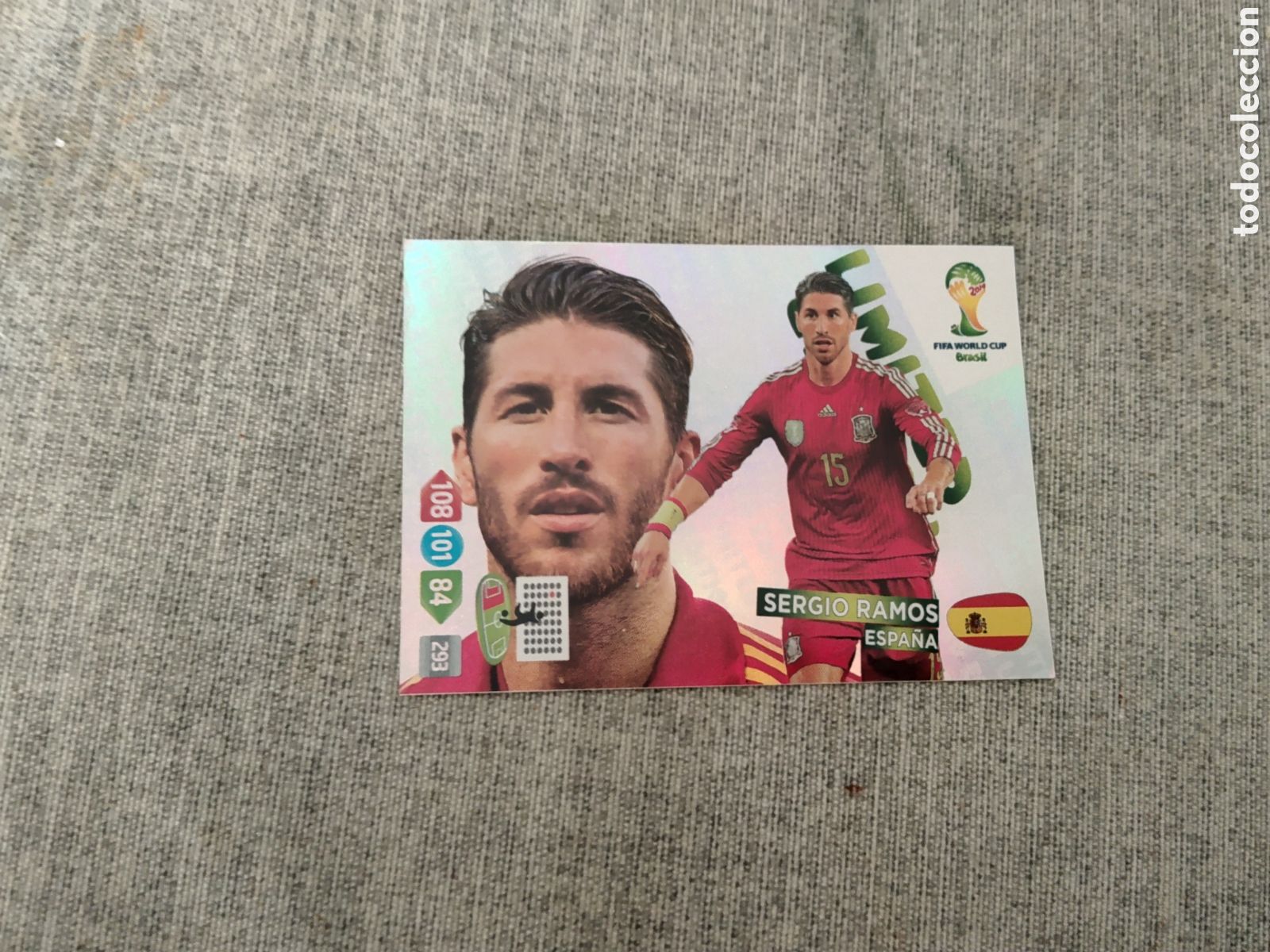 Cromos de Futebol: ADRENALYN WC BRASIL 2014 EDICION LIMITADA / LIMITED EDITION SERGIO RAMOS - ESPA&Ntilde;A