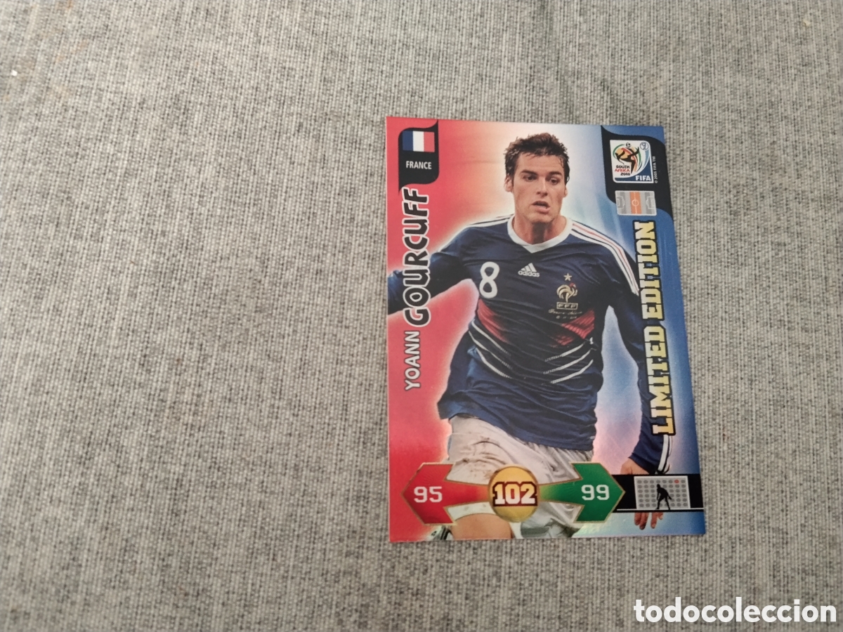 Cromos de f&uacute;tbol: ADRENALYN WC SOUTH AFRICA 2010 LIMITED EDITION / EDICION LIMITADA YOANN GOURCUFF - FRANCIA