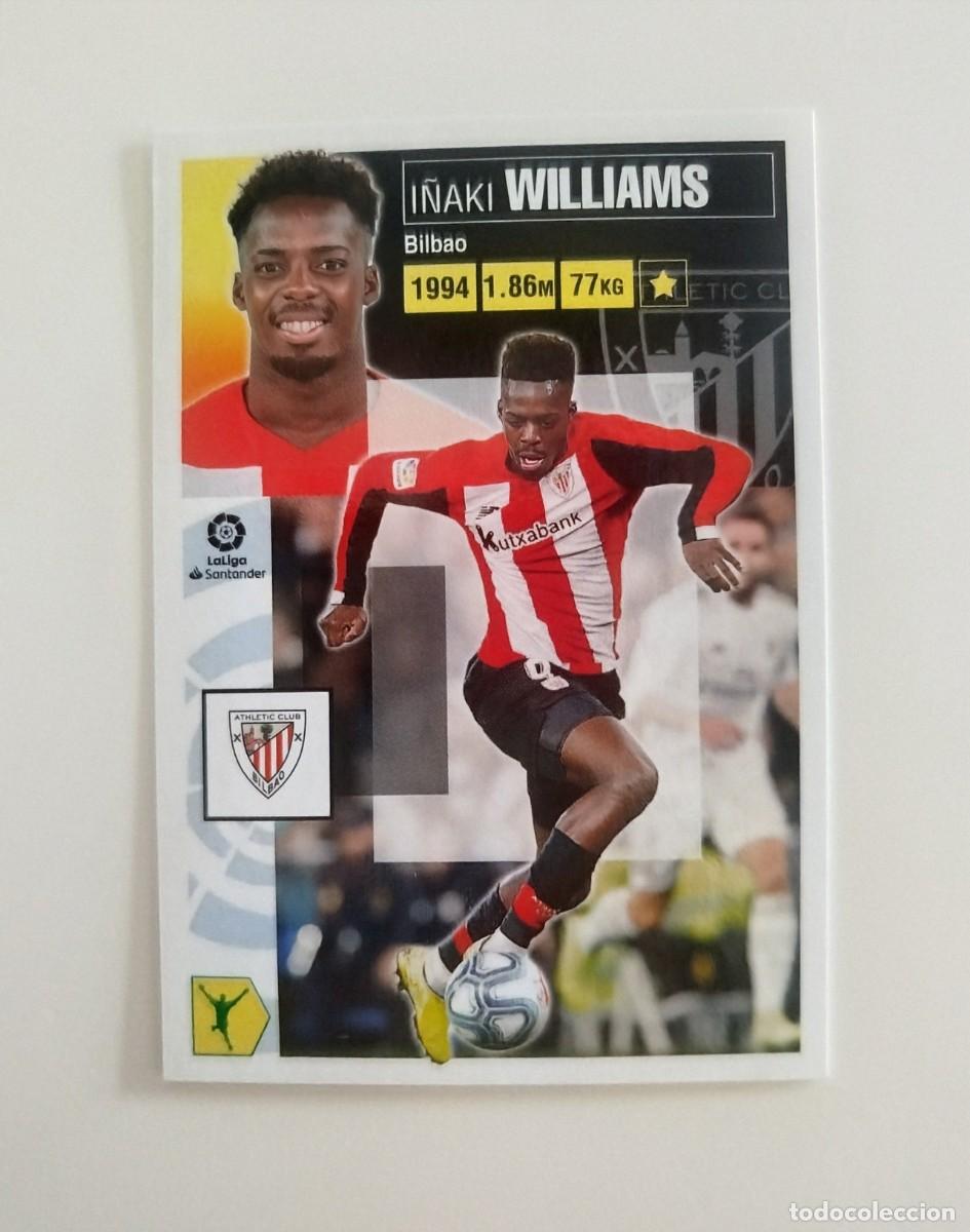 Cromos de f&uacute;tbol: I&ntilde;aki Williams 17 SIN PEGAR NUNCA PEGADO Athletic Club Bilbao Liga Ediciones Este 20 21 / 2020 2021