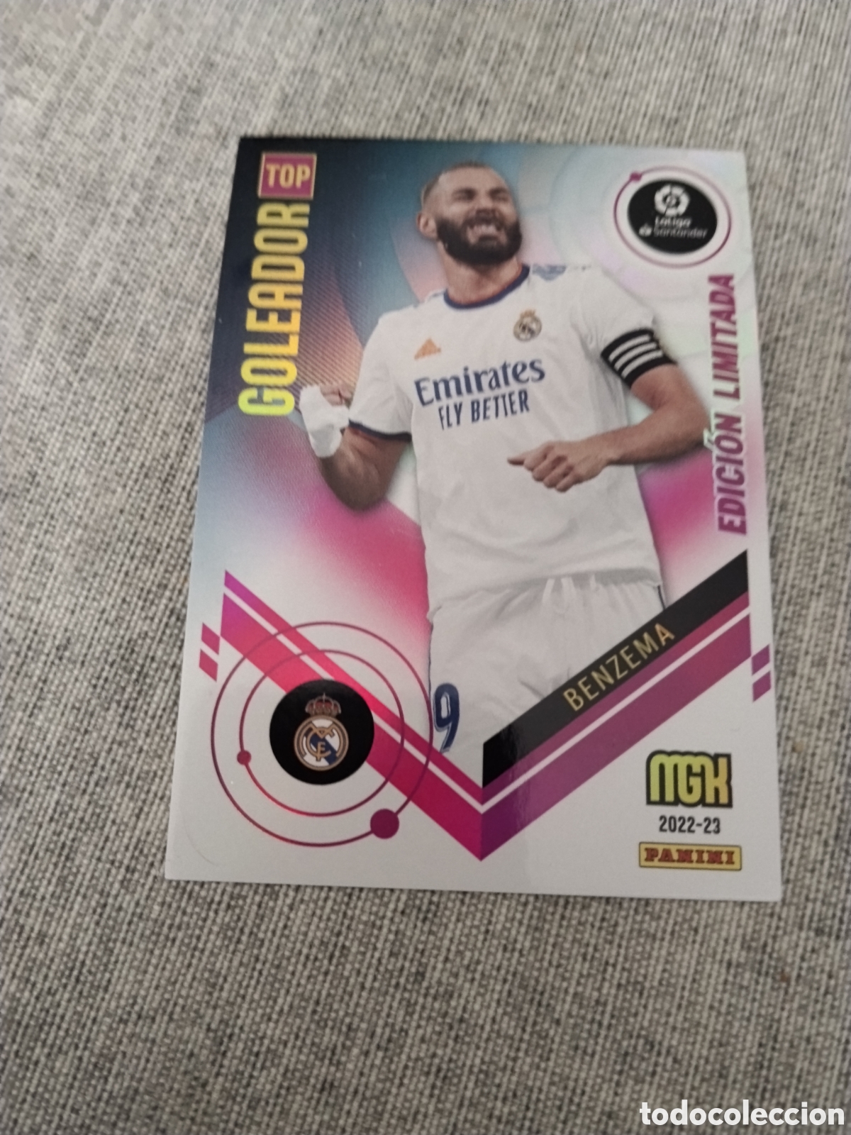 Cromos de f&uacute;tbol: MEGACRACKS 2022 - 23 EDICION LIMITADA TOP GOLEADOR - BENZEMA / REAL MADRID CF