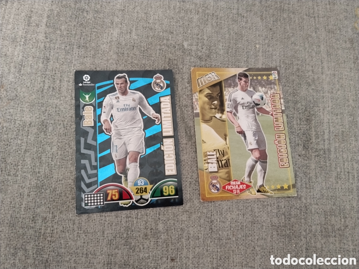 Cromos de f&uacute;tbol: MEGACRACKS 2013-14 EDICION LIMITADA BALE - REAL MADRID + EDICION LIMITADA ADRENALYN 17-18
