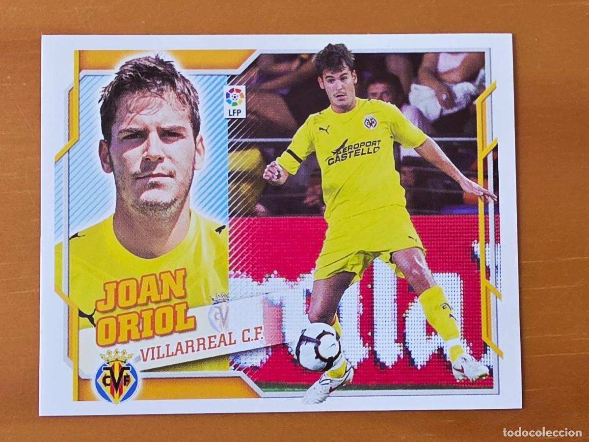 Cromos de f&uacute;tbol: 6 B Joan Oriol, Villarreal CF, Panini Ediciones Liga Este 2010 2011 10 11 sin pegar