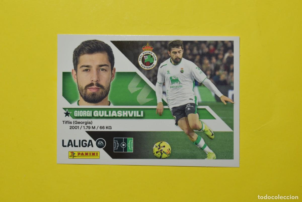 Cromos de f&uacute;tbol: Cromo Liga 2026 2027. 26 27. Guliashvili. Racing de Santander. N. &ordm; 17. ESTE. Panini