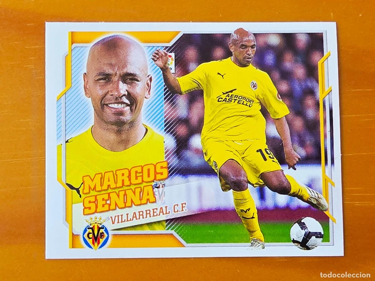 Cromos de f&uacute;tbol: 8 A Marcos Senna, Villarreal CF, Panini Ediciones Liga Este 2010 2011 10 11 sin pegar