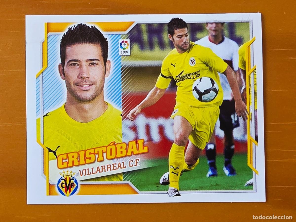 Cromos de f&uacute;tbol: 8 B Crist&oacute;bal, Villarreal CF, Panini Ediciones Liga Este 2010 2011 10 11 sin pegar
