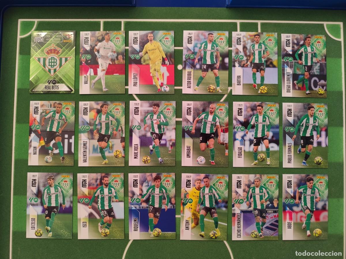 Cromos de f&uacute;tbol: 1&ordf; Edici&oacute;n Betis (25 on Stars, Elite Power, Enjoy P, Zona VIP) Megacracks 2026/27 26/27