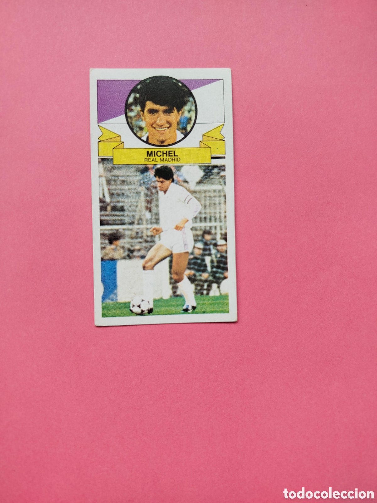 Cromos de f&uacute;tbol: MICHEL SIN PEGAR NUEVO SIN PUBLICIDAD MADRID LIGA ESTE 85-86