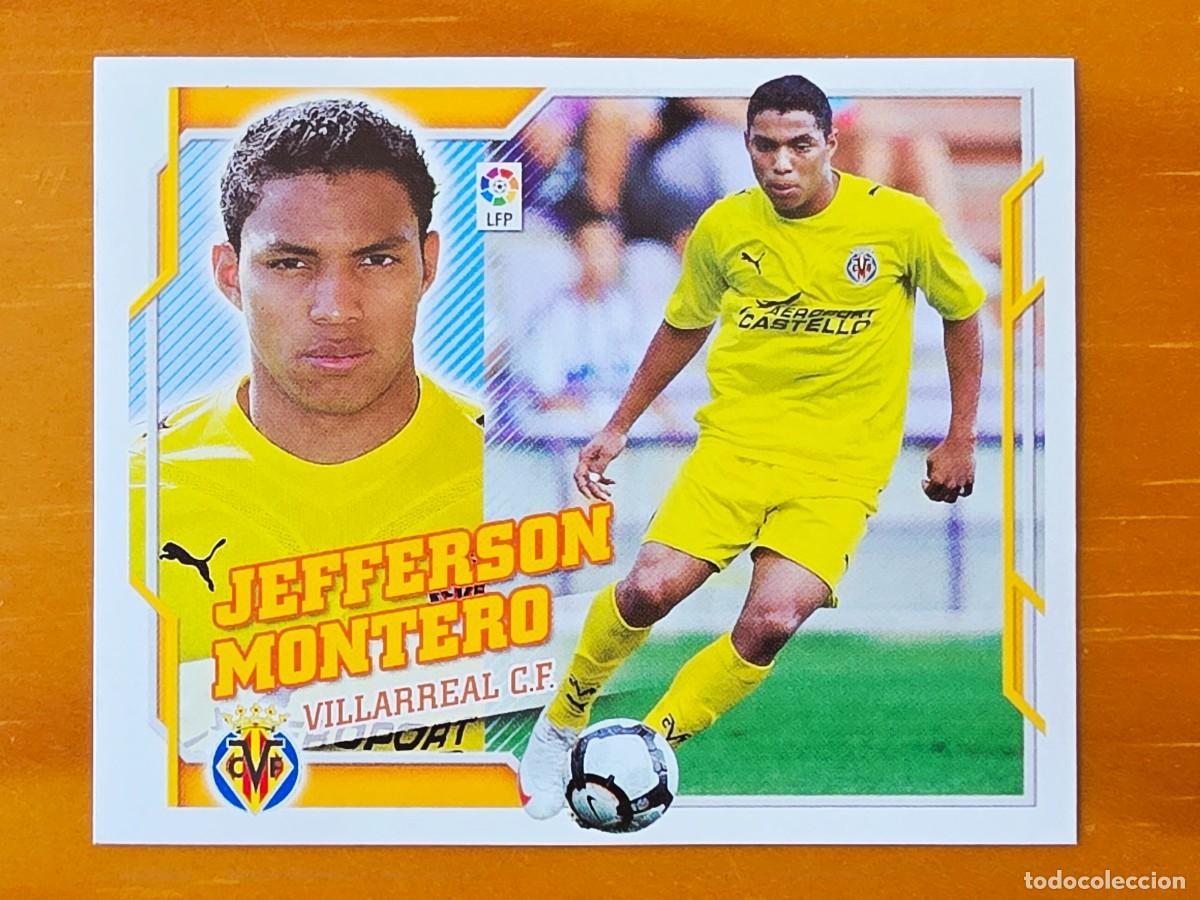 Cromos de f&uacute;tbol: 13 Jefferson Montero, Villarreal CF, Panini Ediciones Liga Este 2010 2011 10 11 sin pegar