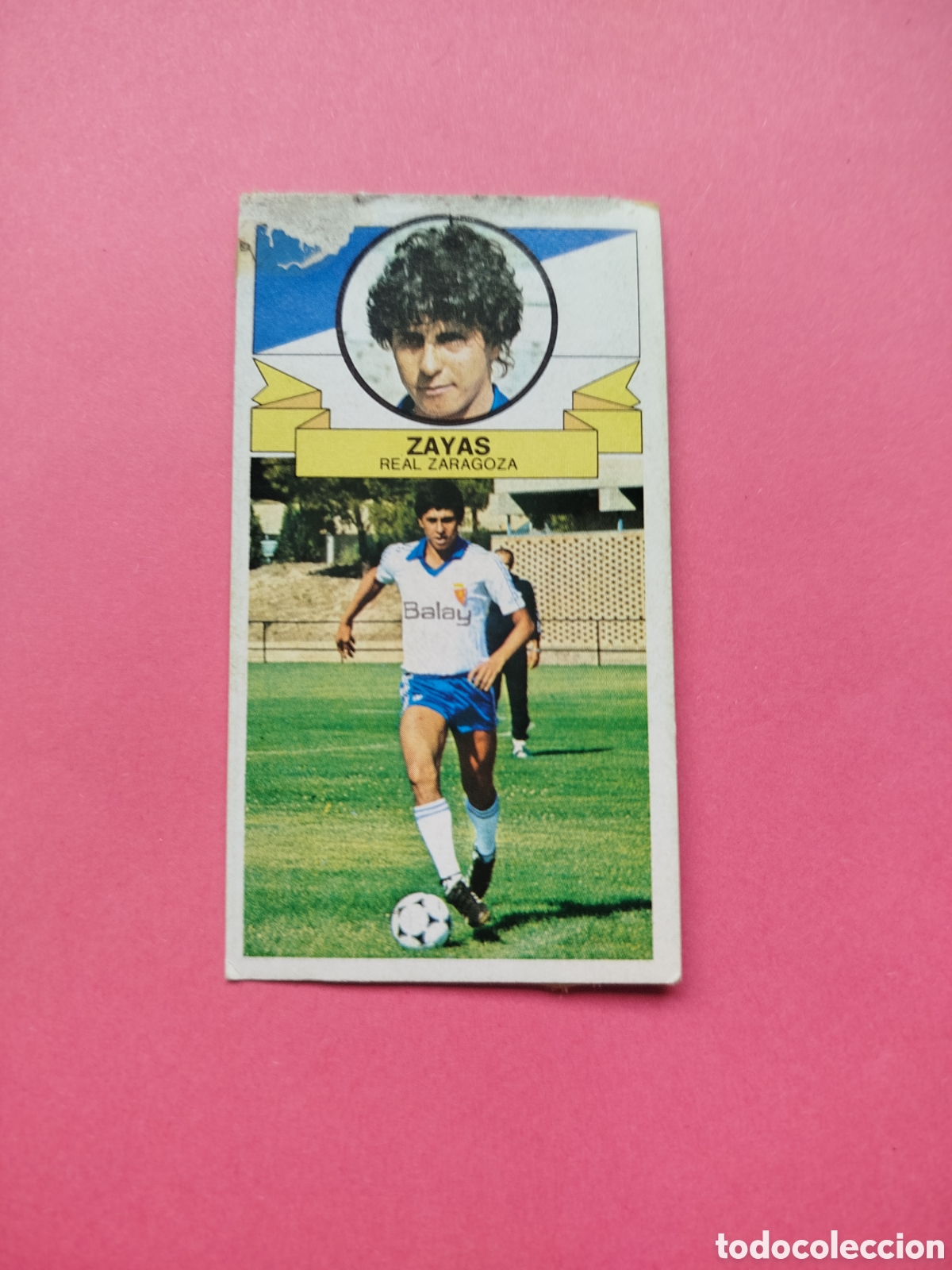 Cromos de f&uacute;tbol: ZAYAS BAJA ZARAGOZA REGULAR ESTADO LIGA ESTE 85-86 DESPEGADO