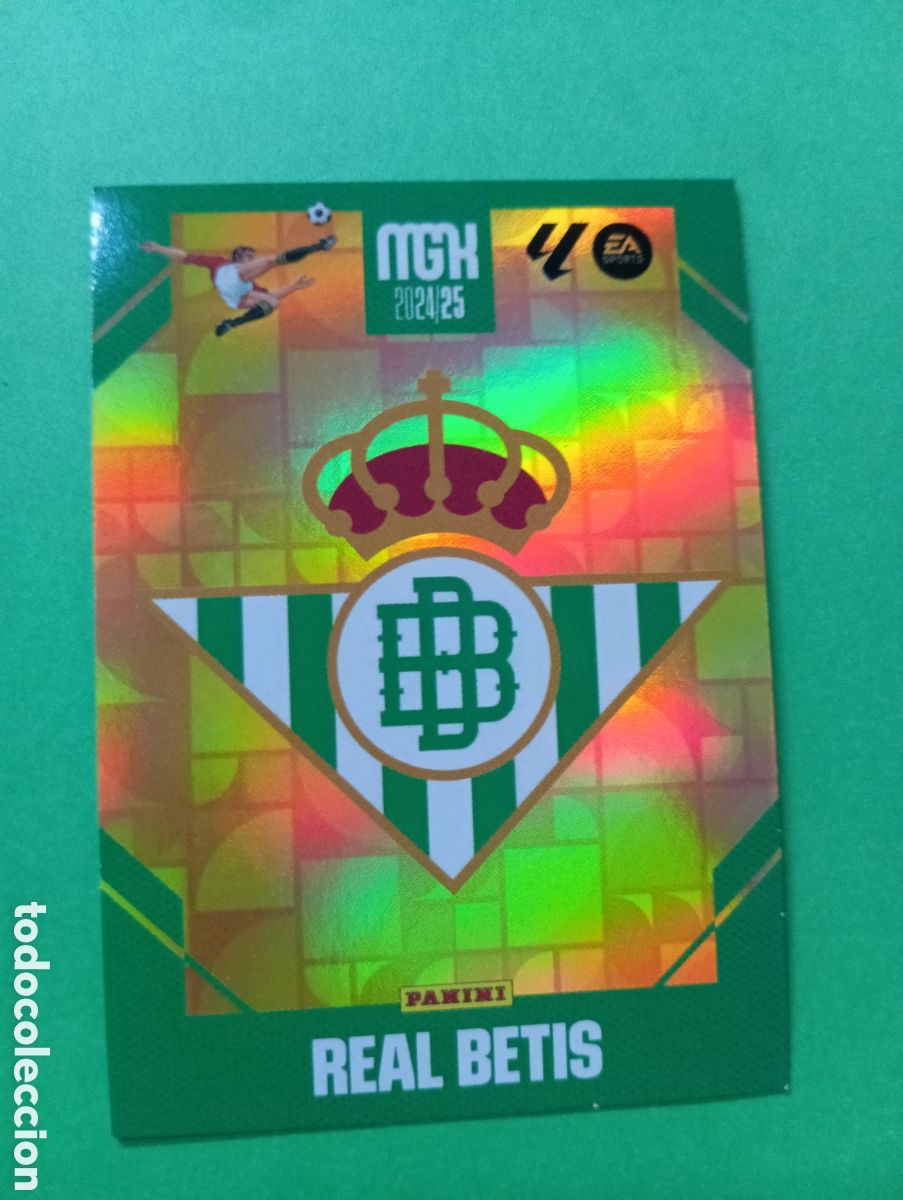 Figurine di Calcio: Escudo del Betis n&deg;91 / PANINI MEGACRACKS 2024/2025
