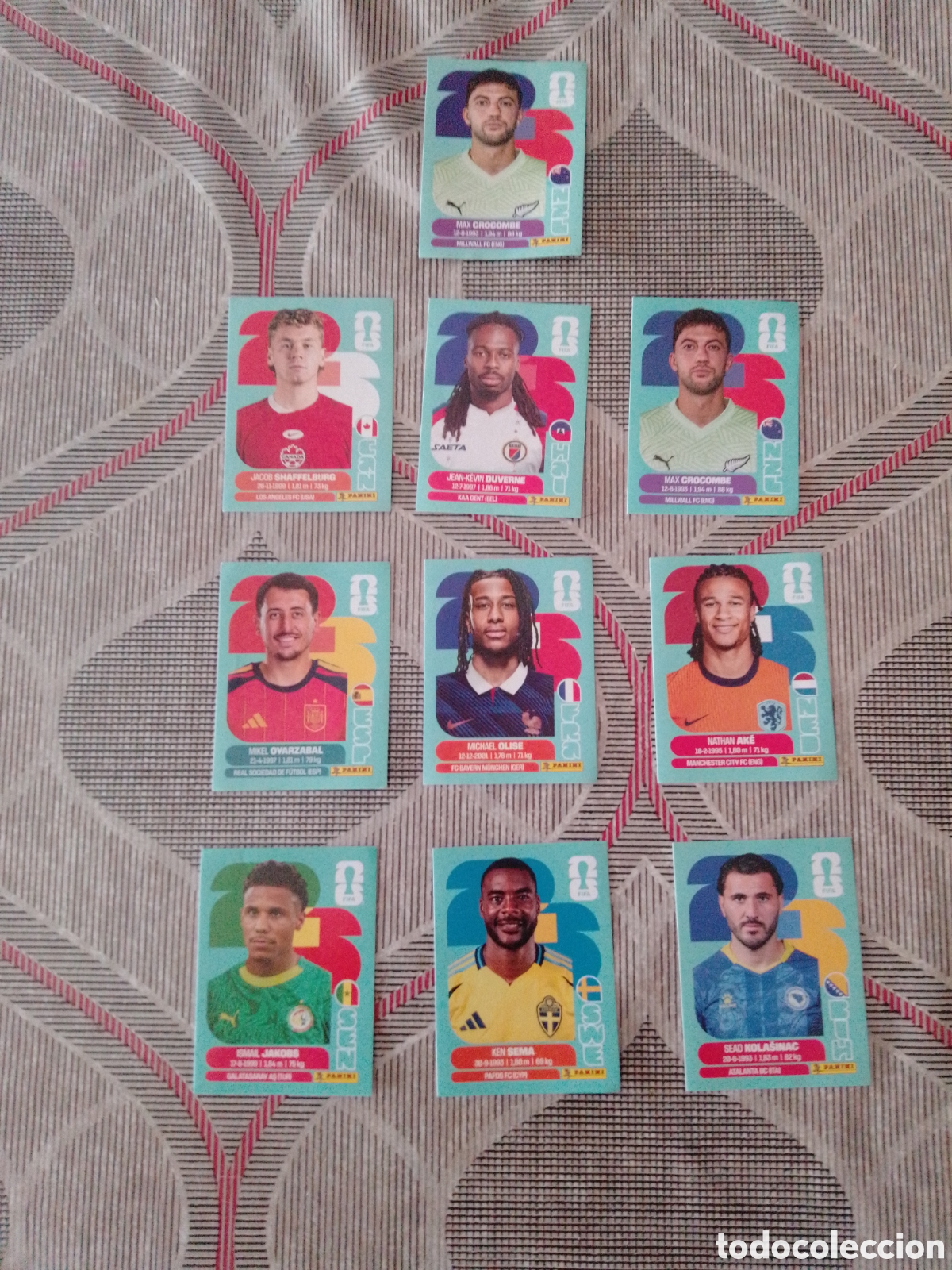 Cromos de f&uacute;tbol: LOTE GANGA 10 CROMOS MUNDIAL 2026 PANINI SIN PEGAR